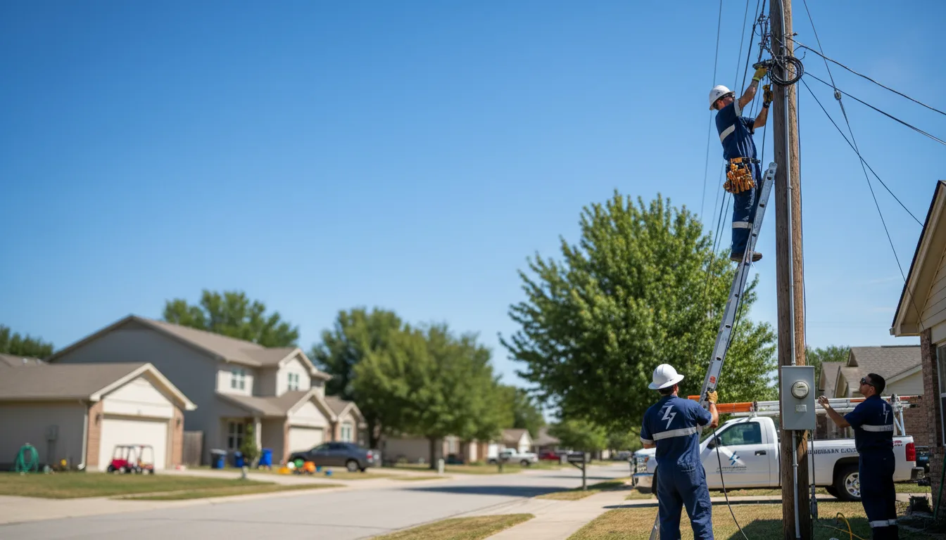 Residential electrician providing installation services in Sun, LA